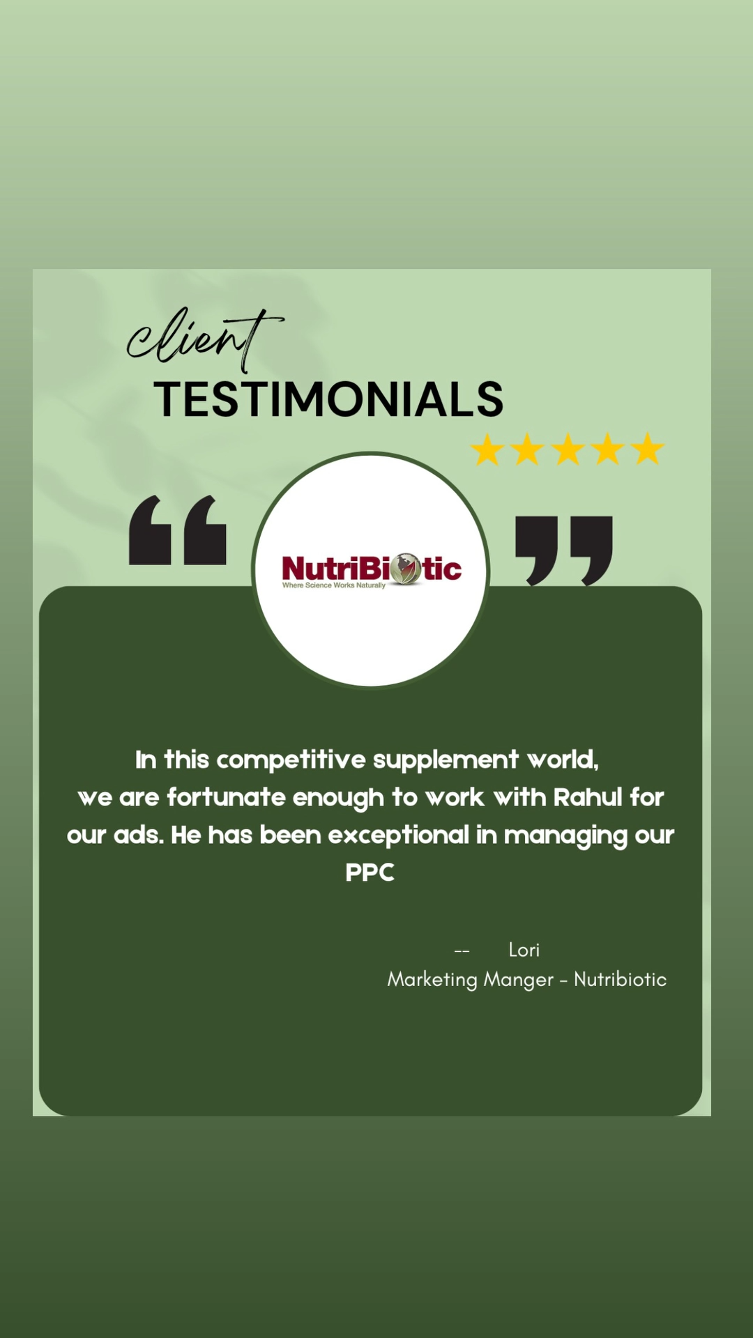 Client Testimonial 3